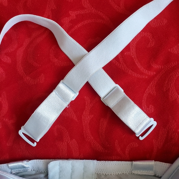 42DDD - Addition-Elle Blue Underwire Bra w/ Lace Mesh - Convertible Strap - EUC - Picture 6 of 10